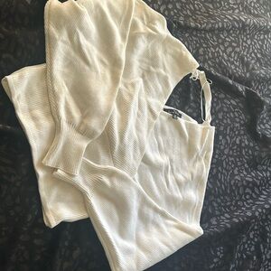 White crop sweater